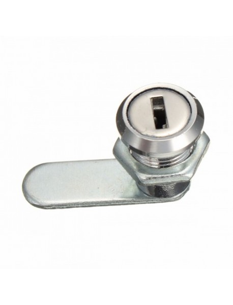 16mm Keyed Alike Cam Lock For Filing Cabinet Mailbox Drawer Cupboard with 2 Keys