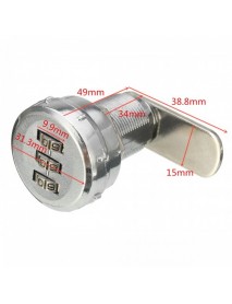 20/25/30mm Digital Code Combination Cam Lock Keyless Mail Box Cabinet RV Drawer Coded Lock