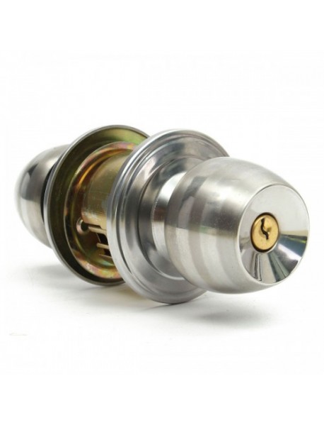 Stainless Steel Cylindrical Door Knob Handle Entrance Lock Set