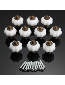 10Pcs Vintage Door Knobs Cabinet Drawer Cupboard Furniture Kitchen Pull Handles