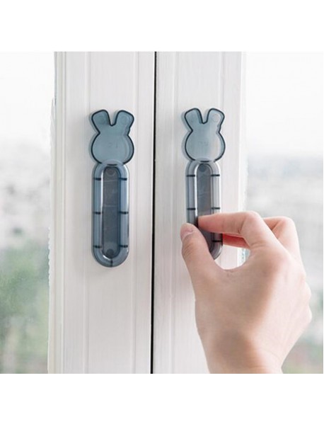 2 PCS Window Paste Handle Stickers Cabinet Door Handle  Wardrobe Lock Handle  Hook