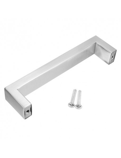 10x20mm Silver Hollow Square Stainless Steel Door Handles For Cupboard Cabinet