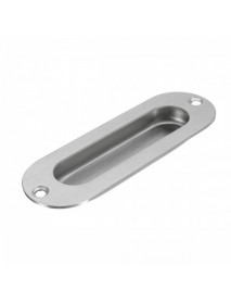 Stainless Steel Oval Flat Flush Recessed Drawer Cabinet Cupboard Door Pull Handles Kit