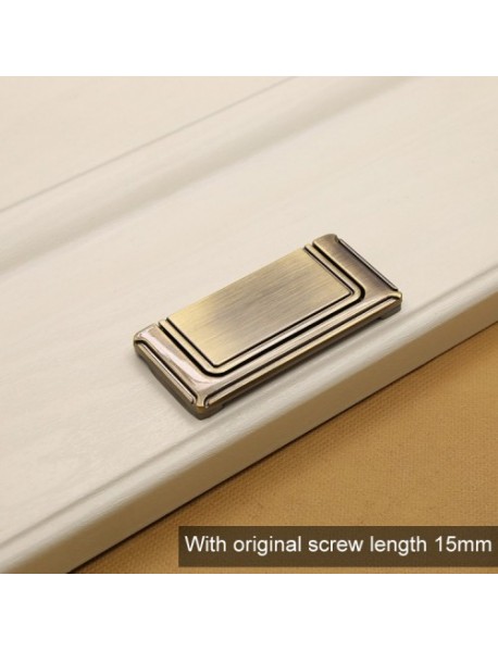 2810 Green Bronze Cabinet Wardrobe Door Drawer Vintage Zinc Alloy Solid Handle, Hole Distance: 64mm