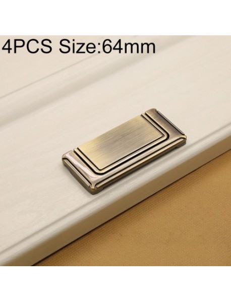 2810 Green Bronze Cabinet Wardrobe Door Drawer Vintage Zinc Alloy Solid Handle, Hole Distance: 64mm