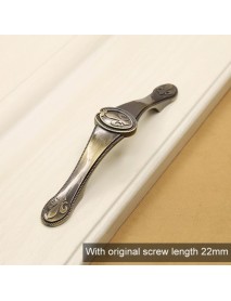 2806 Green Bronze Cabinet Wardrobe Door Drawer Vintage Zinc Alloy Solid Handle, Hole Distance: 96mm