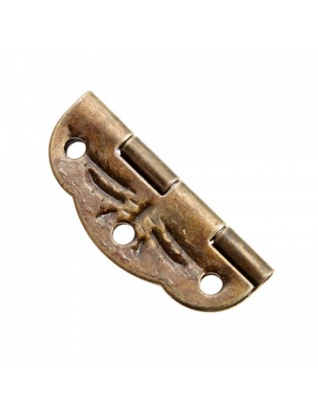 10Pcs 30mmx22mm Antique Bronze Door Butt Hinges Cabinet Gate Closet Butt Hinges With Screws