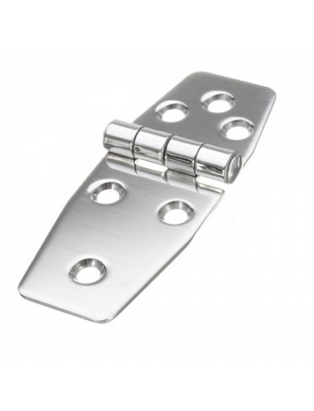 38x97mm Flush Hinges 316 Stainless Steel Polished Silver for Boat Marine Door