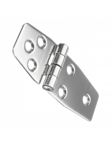 38x97mm Flush Hinges 316 Stainless Steel Polished Silver for Boat Marine Door