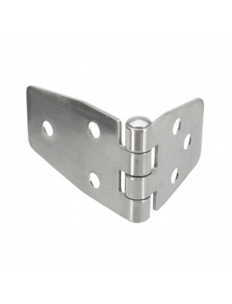 38x97mm Flush Hinges 316 Stainless Steel Polished Silver for Boat Marine Door