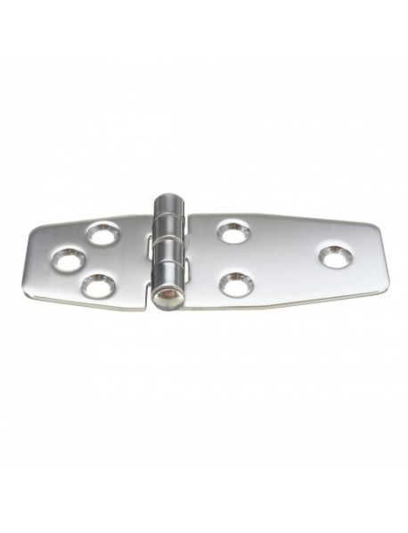 38x97mm Flush Hinges 316 Stainless Steel Polished Silver for Boat Marine Door