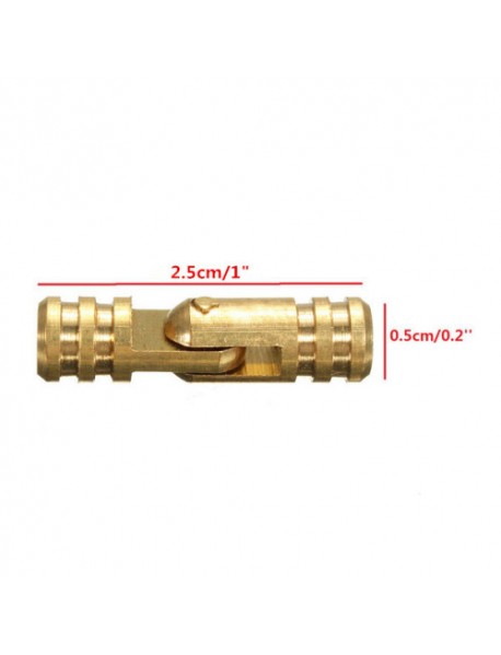 5mm x 25mm Pure Copper Brass Wine Jewelry Box Hidden Invisible Concealed Barrel Hinge