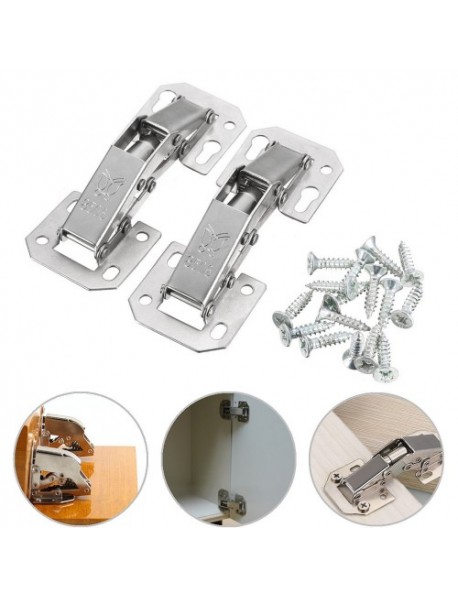 2pcs Cabinet Bridge Hinge Cupboard Door Hinge