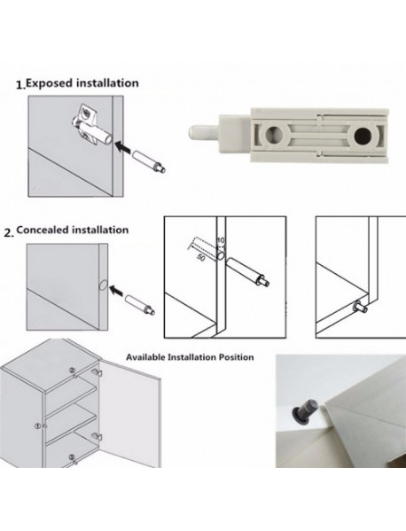 Damper BufferCabinet Cupboard Kitchen Door Dampers Buffer Soft Closer Cushion Close Stops