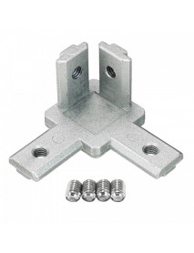 Suleve CJ30 T Slot 3 Way 90 Degree Inside Corner Connector Joint Bracket for 3030 Series Aluminum Profile