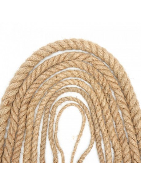 10m Beige Cotton Rope Thick Cords For Handmade Decorative Accessories 5mm-20mm