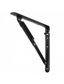 Multipurpose Folding Shelf Bench Table Support Bracket Black Iron Furniture Hardware