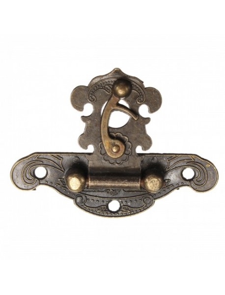 Antique Retro Decorative Latch Vintage Wooden Jewelry Box Drawer Hasp Pad Chest Lock 4 Sizes