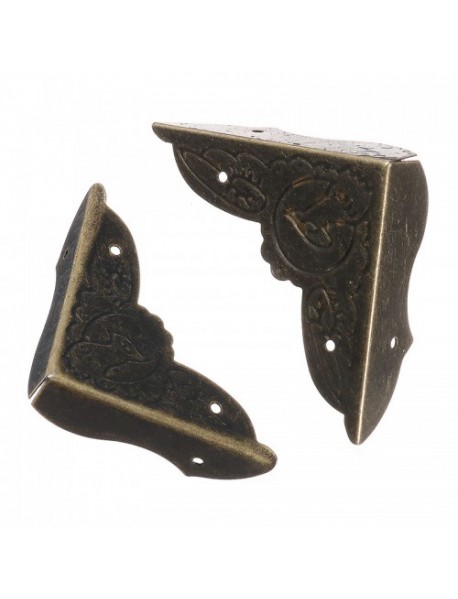 30Pcs 40mm 45mm Vintage Decorative Corner Protectors Brackets Edge Cover Bird Pattern