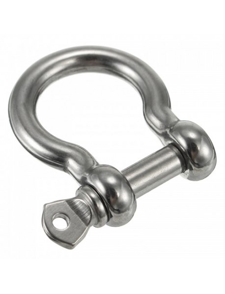 Ring Bow Shackle with Screw Pin 304 Stainless Steel Bracelet Shackle